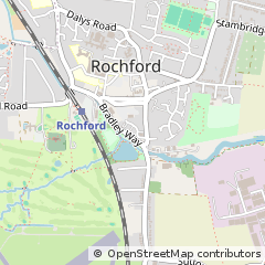 Map of Rochford, Essex