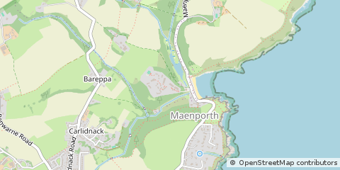 Map of Falmouth, Cornwall