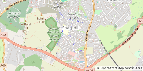 Map of Nottingham, Nottinghamshire