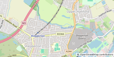 Map of Shepperton