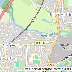 Map of Shepperton