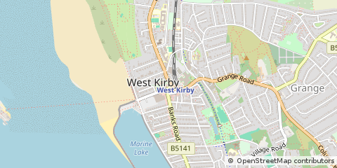 Map of Wirral, Merseyside