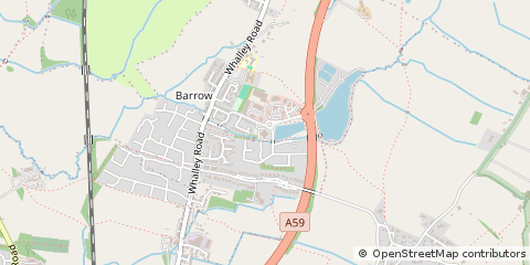 Map of Clitheroe, Lancashire