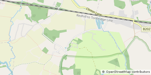 Map of Edenbridge, Kent