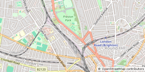 Map of Brighton, East Sussex