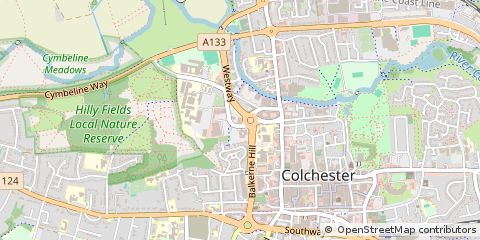 Map of Colchester, Essex