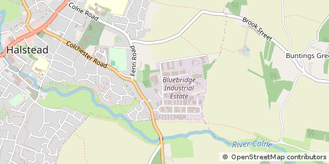 Map of Halstead, Essex