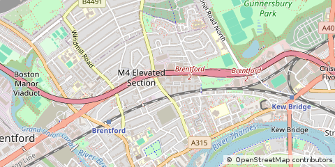 Map of Brentford, London