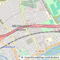 Map of Brentford, London