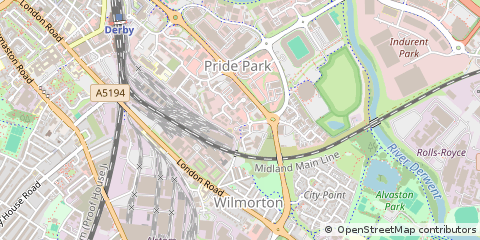 Map of Derby