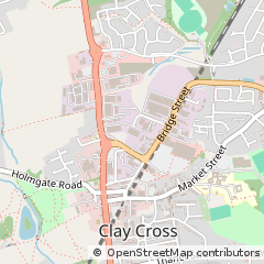 Map of Chesterfield, Derbyshire