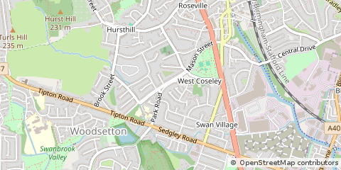Map of Bilston