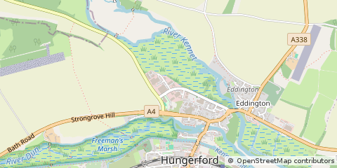 Map of Hungerford, Berkshire