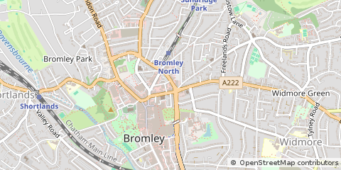 Map of Bromley