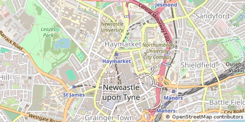 Map of Newcastle Upon Tyne