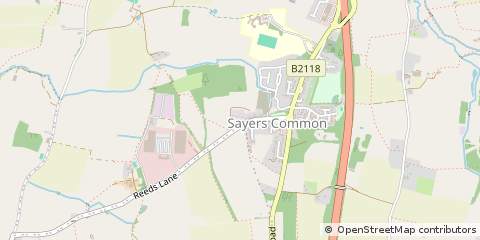 Map of Hassocks, West Sussex