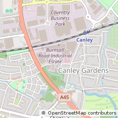 Map of Burnsall Road, Coventry