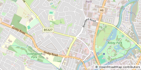 Map of Leicester, Leicestershire