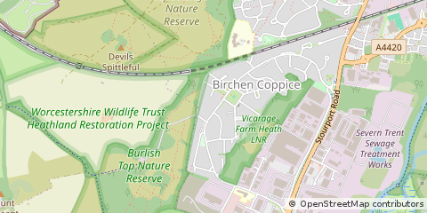Map of Kidderminster