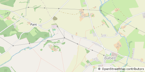 Map of The Village Babell, Hollywell Clwyd