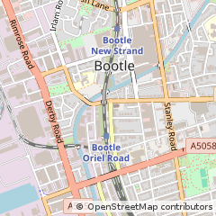 Map of Liverpool, Merseyside