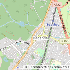 Map of Bagshot, Surrey