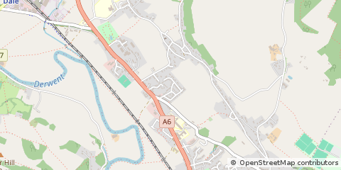Map of Matlock, Derbyshire