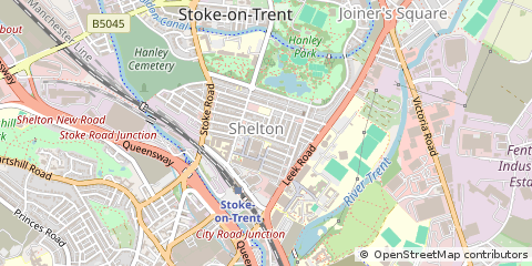 Map of Stoke-on-Trent
