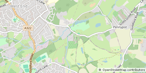 Map of Woking, Surrey