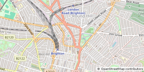 Map of Brighton, East Sussex