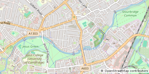 Map of Cambridge, Cambridgeshire