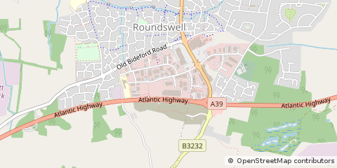 Map of Barnstaple, Devon