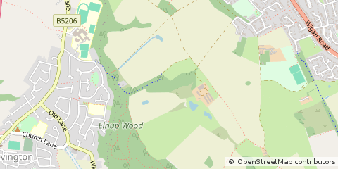 Map of Standish, Wigan