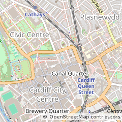 Map of Cardiff