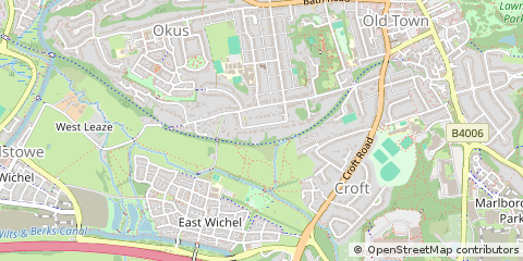 Map of Swindon