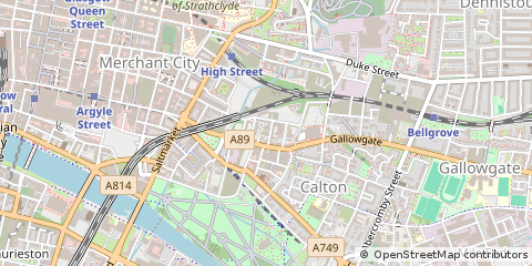 Map of Glasgow