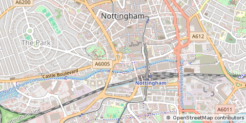 Map of Nottingham