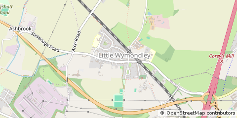 Map of Hitchin, Hertfordshire