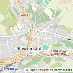 Map of Rossendale, Lancashire