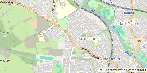 Map of Cardiff