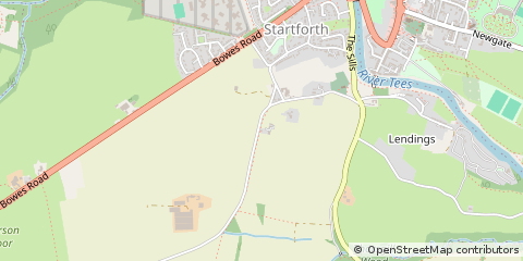 Map of Barnard Castle, County Durham