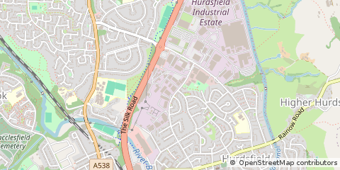 Map of Macclesfield, Cheshire
