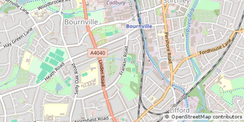Map of Birmingham, West Midlands