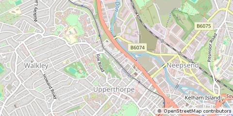 Map of Sheffield