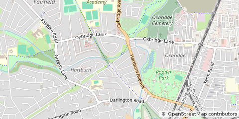 Map of Stockton-on-Tees, Cleveland