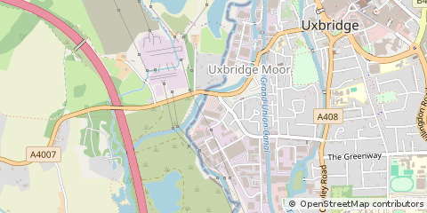 Map of Uxbridge, Middlesex