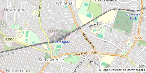 Map of Ramsgate, Kent