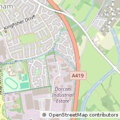 Map of Swindon, Wiltshire