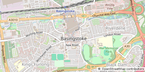 Map of Basingstoke
