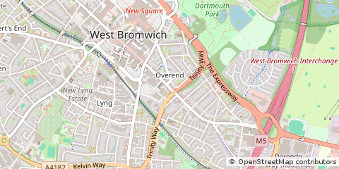 Map of West Bromwich